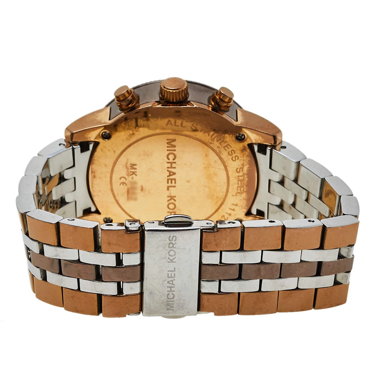 Michael Kors Mother Of Pearl Three-Tone Stainless Steel MK5642 Women's Wristwatch 37 Mm For Women - Image 5