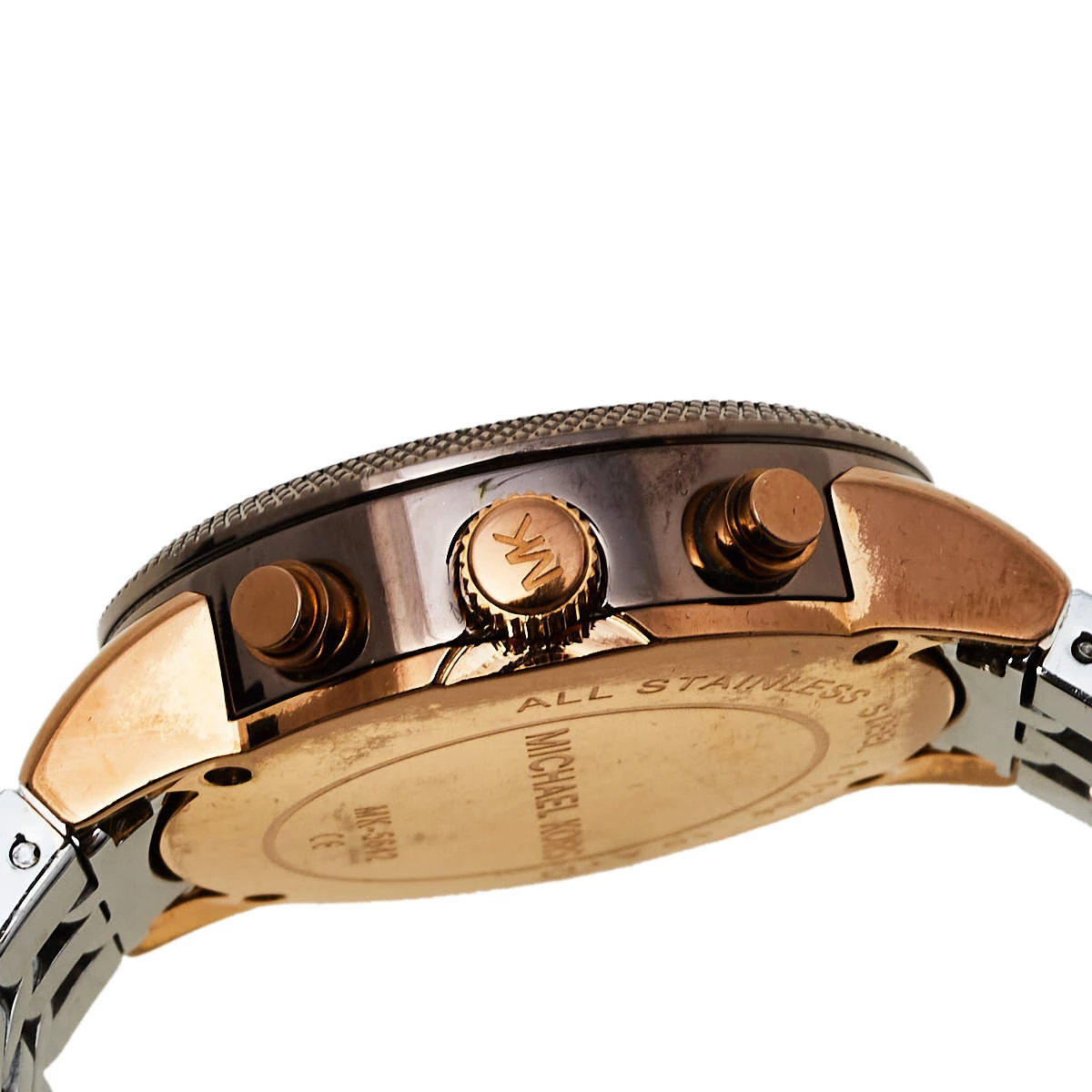 Michael Kors Mother Of Pearl Three-Tone Stainless Steel MK5642 Women's Wristwatch 37 Mm For Women - Image 6