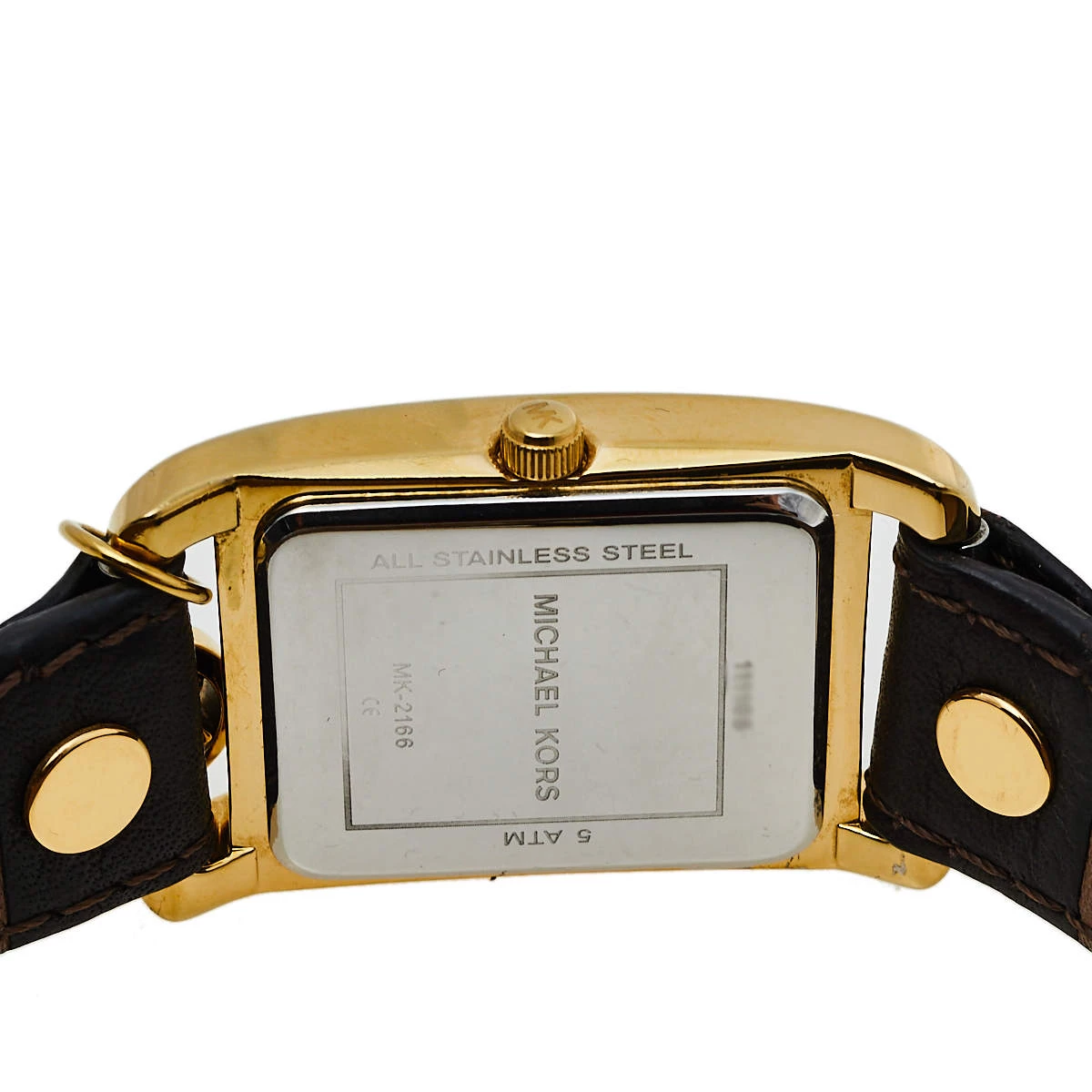Michael Kors Gold Tone Stainless Steel Charm Jet Set MK2166 Women's Wristwatch 26 Mm For Women - Image 4