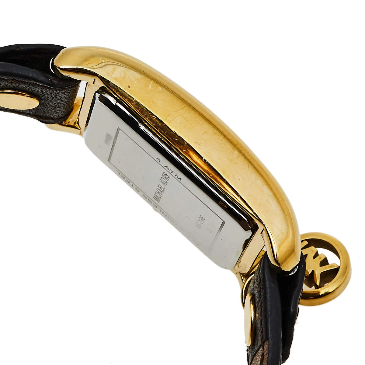 Michael Kors Gold Tone Stainless Steel Charm Jet Set MK2166 Women's Wristwatch 26 Mm For Women - Image 7