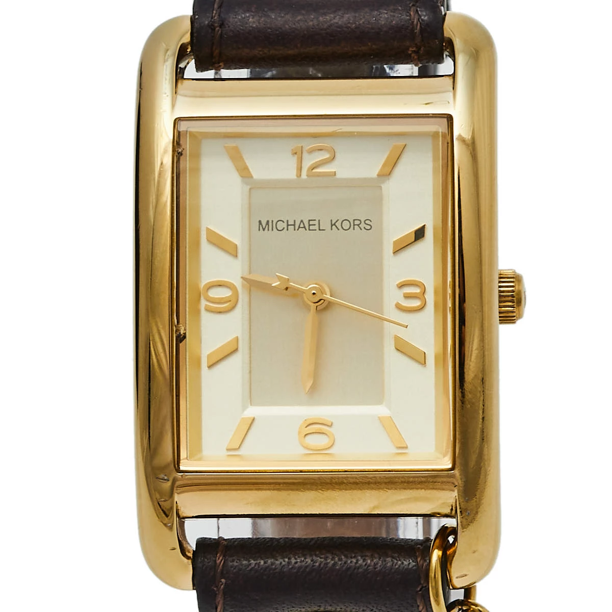 Michael Kors Gold Tone Stainless Steel Charm Jet Set MK2166 Women's Wristwatch 26 Mm For Women - Image 3