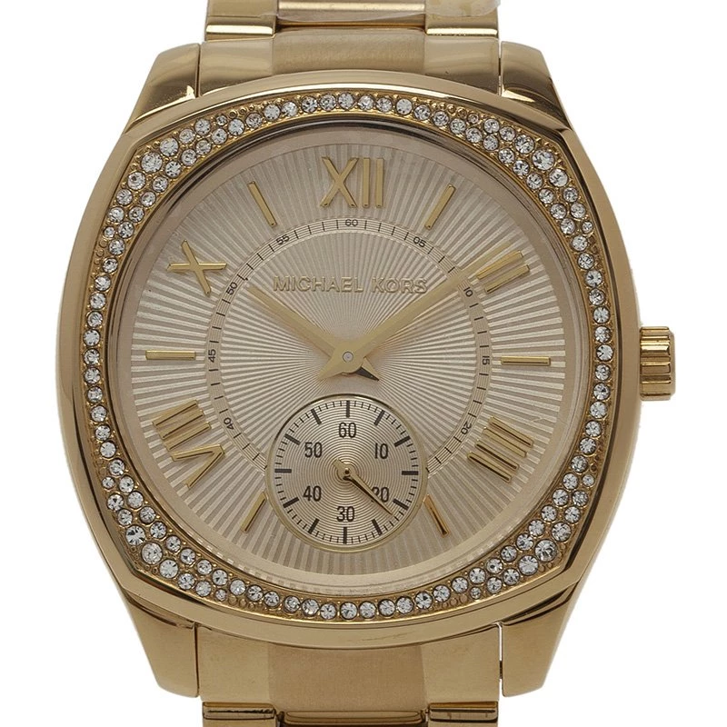 Michael Kors Gold Stainless Steel Diamond Bryn Women's Wristwatch 38MM For Women - Image 3