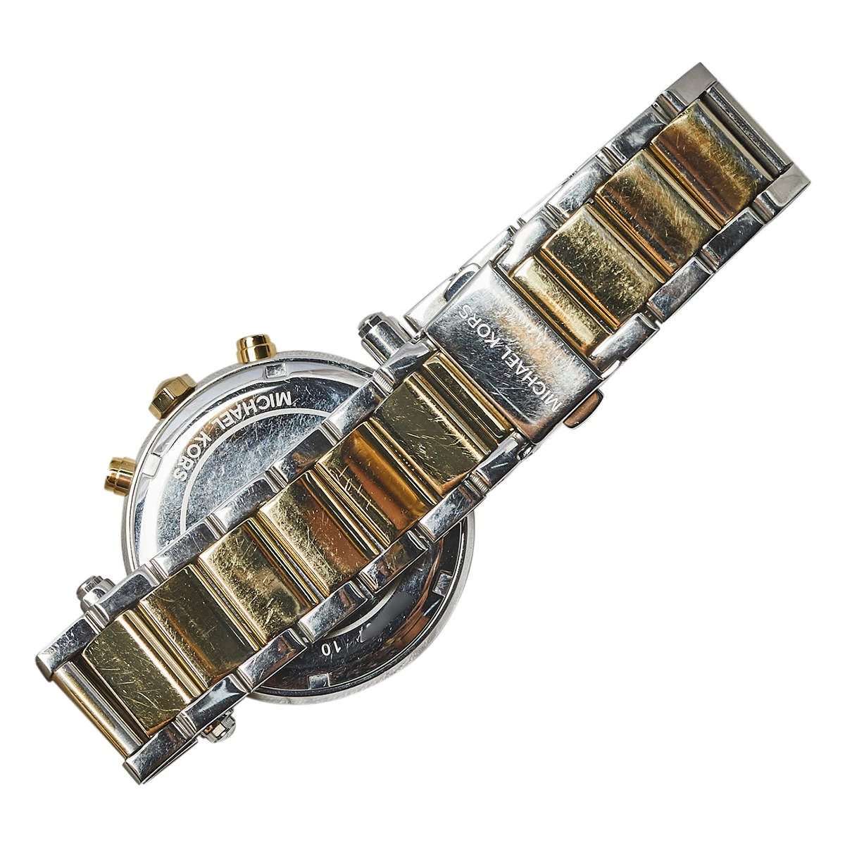 Michael Kors Silver Two-Tone Stainless Steel Parker MK5626 Women's Wristwatch 39 Mm For Women - Image 6