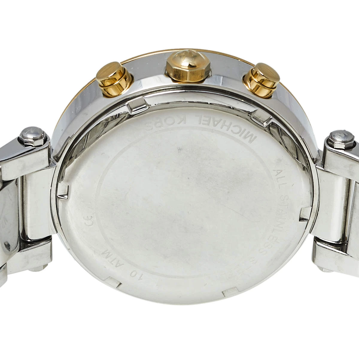 Michael Kors Silver Two-Tone Stainless Steel Parker MK5626 Women's Wristwatch 39 Mm For Women - Image 4