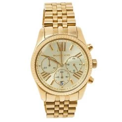 Michael Kors Champagne Gold Tone Stainless Steel Lexington MK5556 Women's Wristwatch 38 Mm For Women