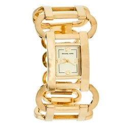 Michael Kors Gold Tone Stainless Steel MK3065 Women's Wristwatch 27 Mm For Women