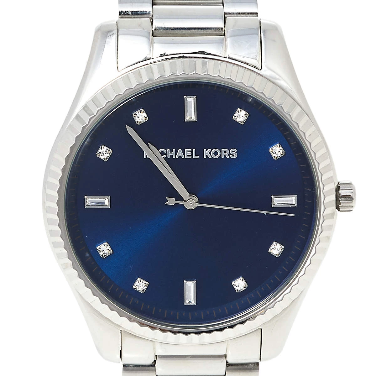 Michael Kors Blue Stainless Steel Blake MK3225 Unisex Wristwatch 41.50 Mm For Women - Image 3