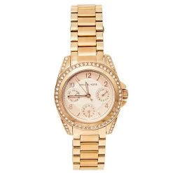 Michael Kors Rose Gold Tone Stainless Steel Blair MK5613 Women's Wristwatch 33 Mm For Women