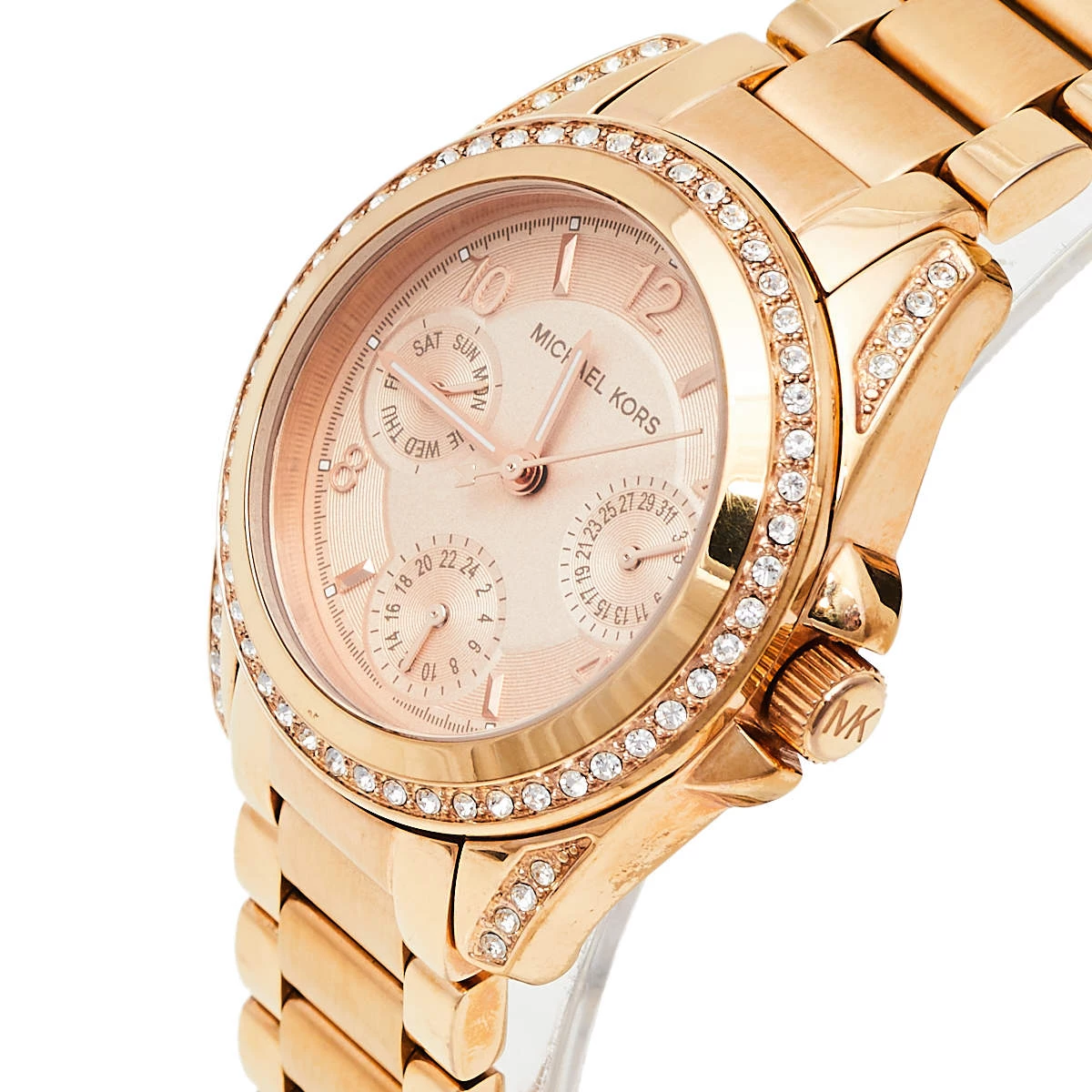 Michael Kors Rose Gold Tone Stainless Steel Blair MK5613 Women's Wristwatch 33 Mm For Women - Image 2