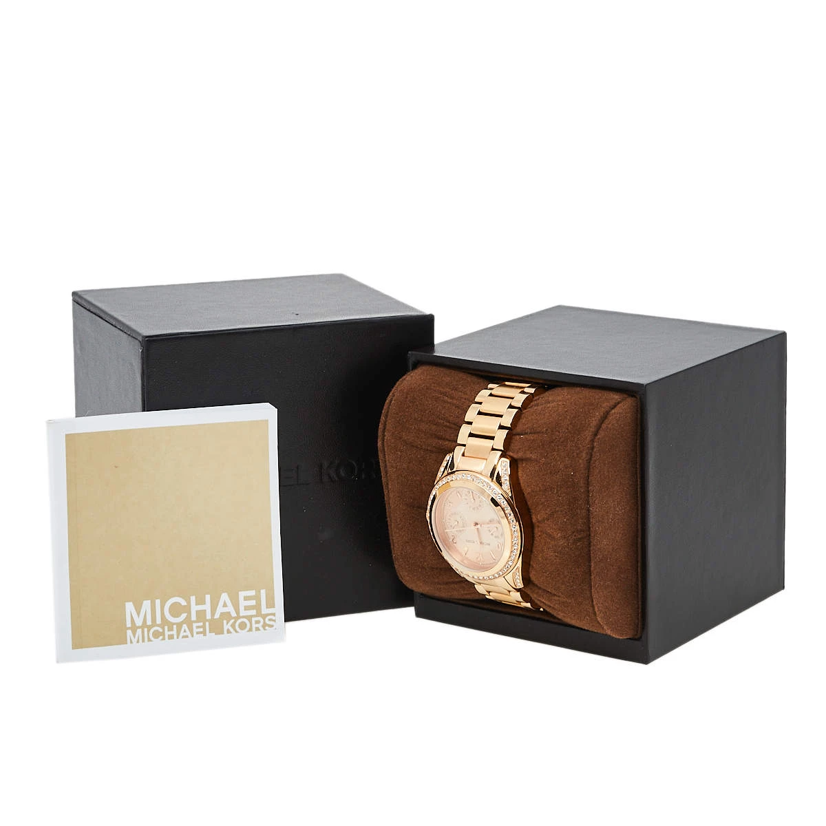 Michael Kors Rose Gold Tone Stainless Steel Blair MK5613 Women's Wristwatch 33 Mm For Women - Image 8