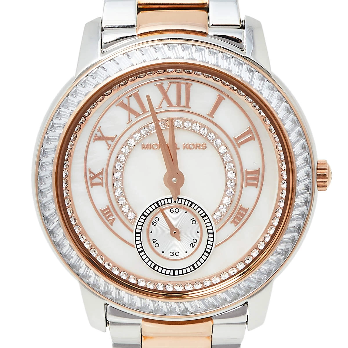 Michael Kors Mother Of Pearl Two-Tone Stainless Steel Madelyn MK6288 Women's Wristwatch 40 Mm For Women - Image 3