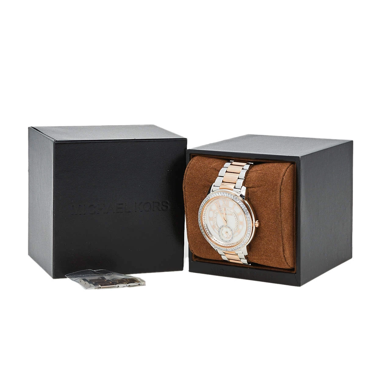 Michael Kors Mother Of Pearl Two-Tone Stainless Steel Madelyn MK6288 Women's Wristwatch 40 Mm For Women - Image 8