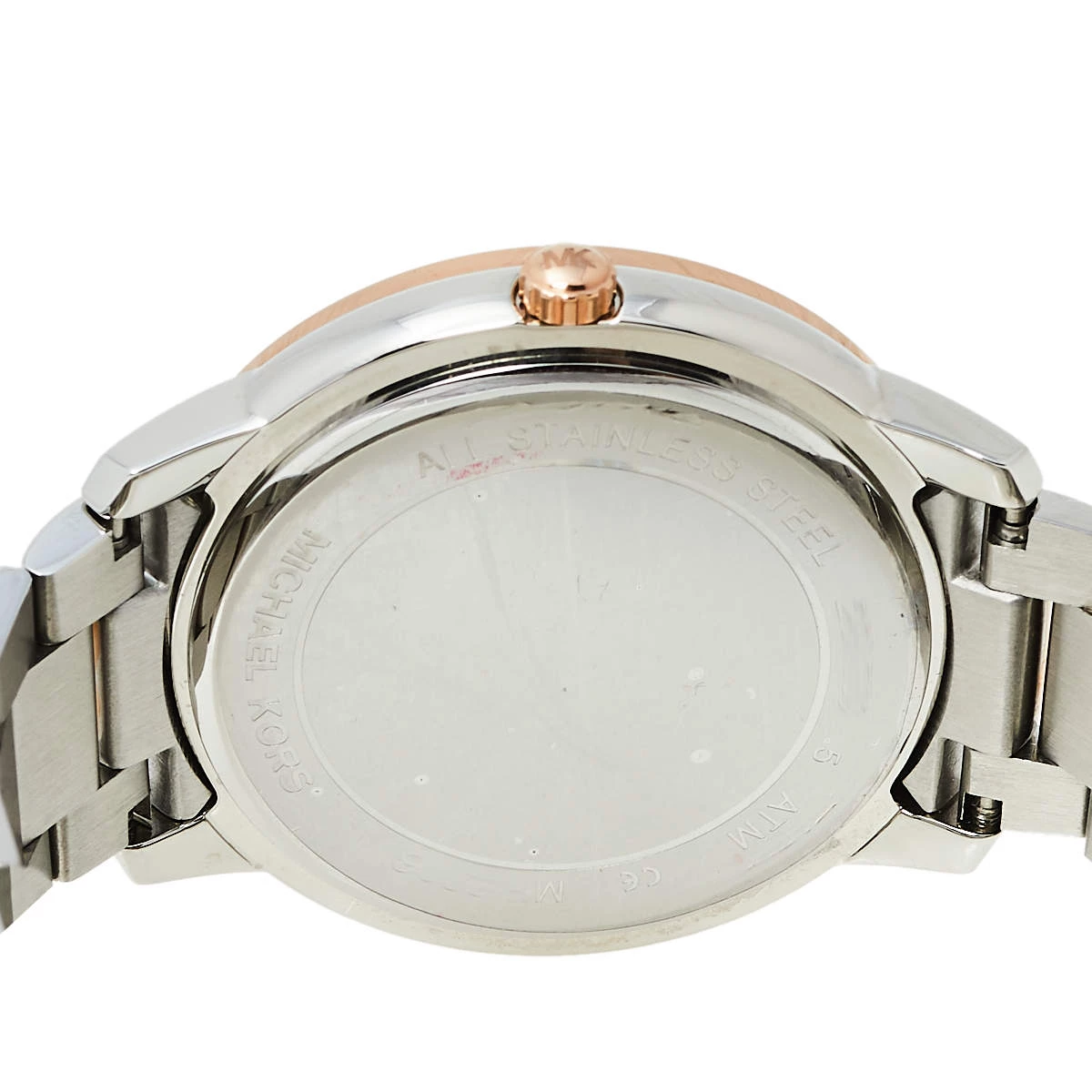 Michael Kors Mother Of Pearl Two-Tone Stainless Steel Madelyn MK6288 Women's Wristwatch 40 Mm For Women - Image 4