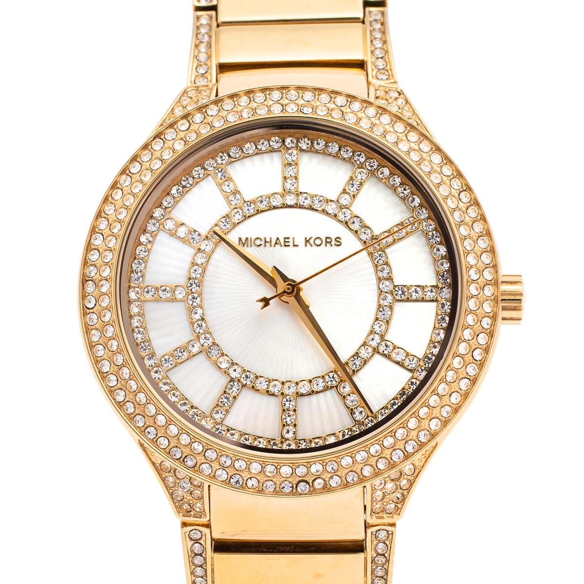 Michael Kors Mother Of Pearl Gold Tone Stainless Steel Kerry MK3312 Women's Wristwatch 37 Mm For Women - Image 3