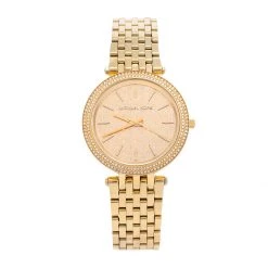 Michael Kors Yellow Gold Tone Stainless Steel Darci MK3398 Women's Wristwatch 39 Mm For Women