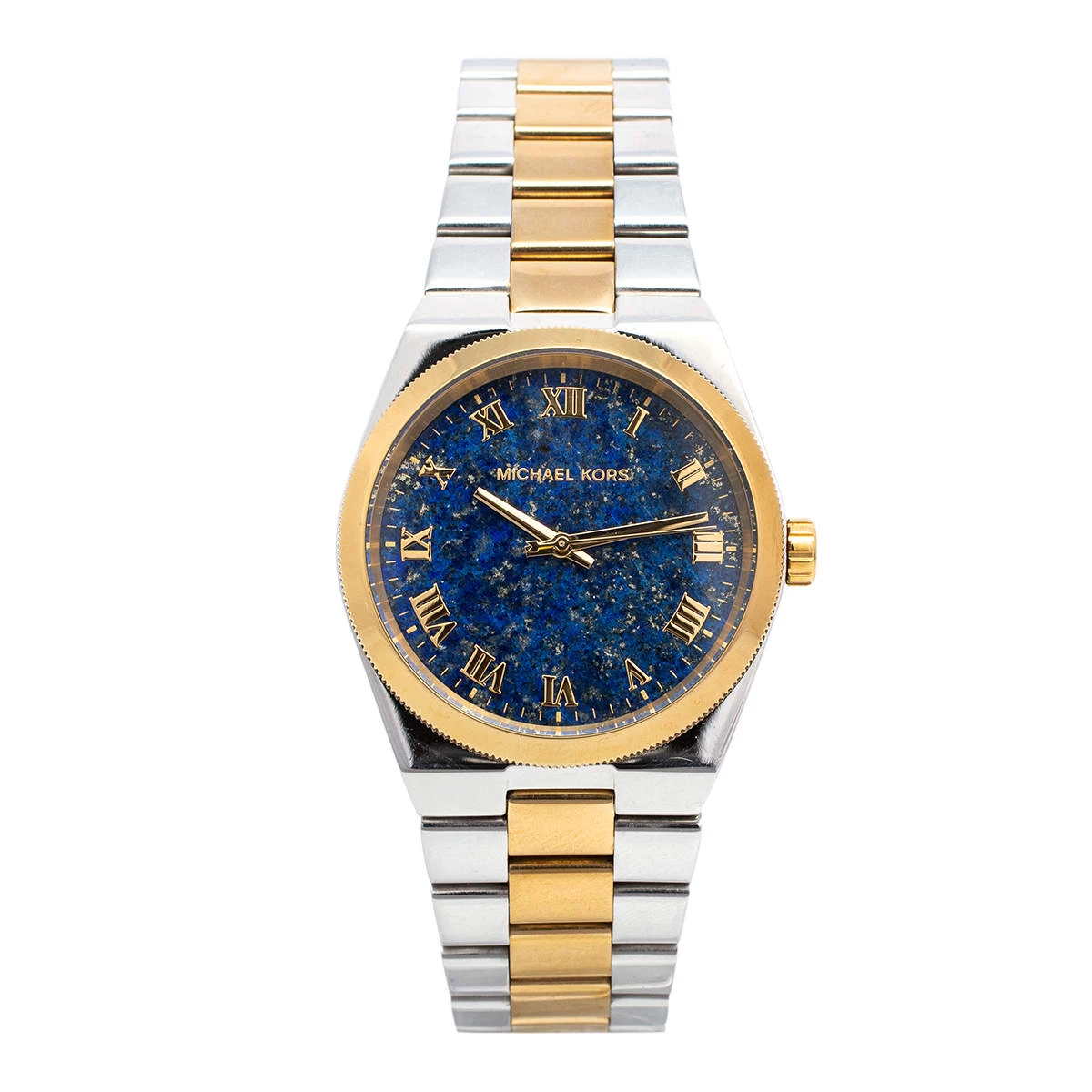 Michael Kors Blue Two-Tone Stainless Steel Channing MK5893 Women's Wristwatch 38 Mm For Women