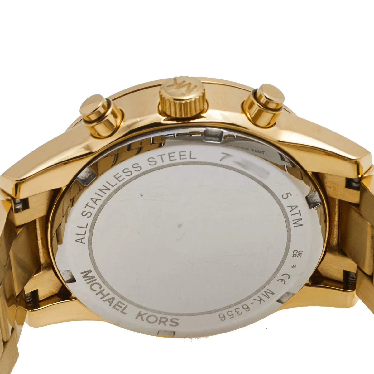 Michael Kors Champagne Gold Plated Stainless Steel Ritz MK6356 Women's Wristwatch 37 Mm For Women - Image 4