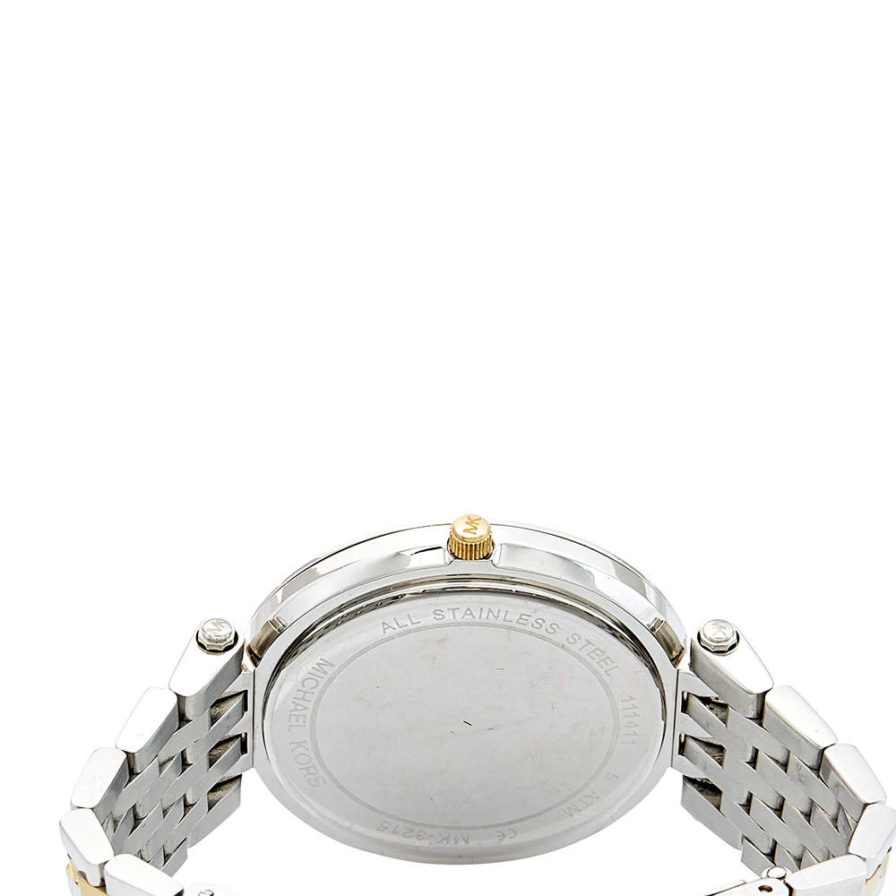 Michael Kors Silver Two Tone Stainless Steel Darci MK-3215 Women's Wristwatch 39 Mm For Women - Image 4
