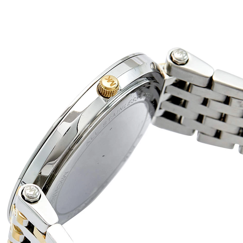 Michael Kors Silver Two Tone Stainless Steel Darci MK-3215 Women's Wristwatch 39 Mm For Women - Image 6