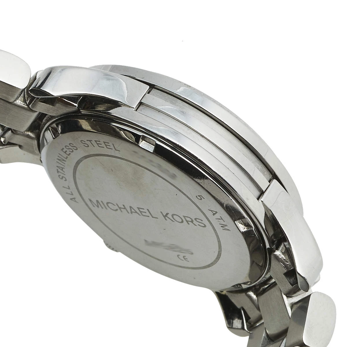 Michael Kors White Stainless Steel Runway Glitz MK-5825 Women's Wristwatch 38 Mm For Women - Image 7