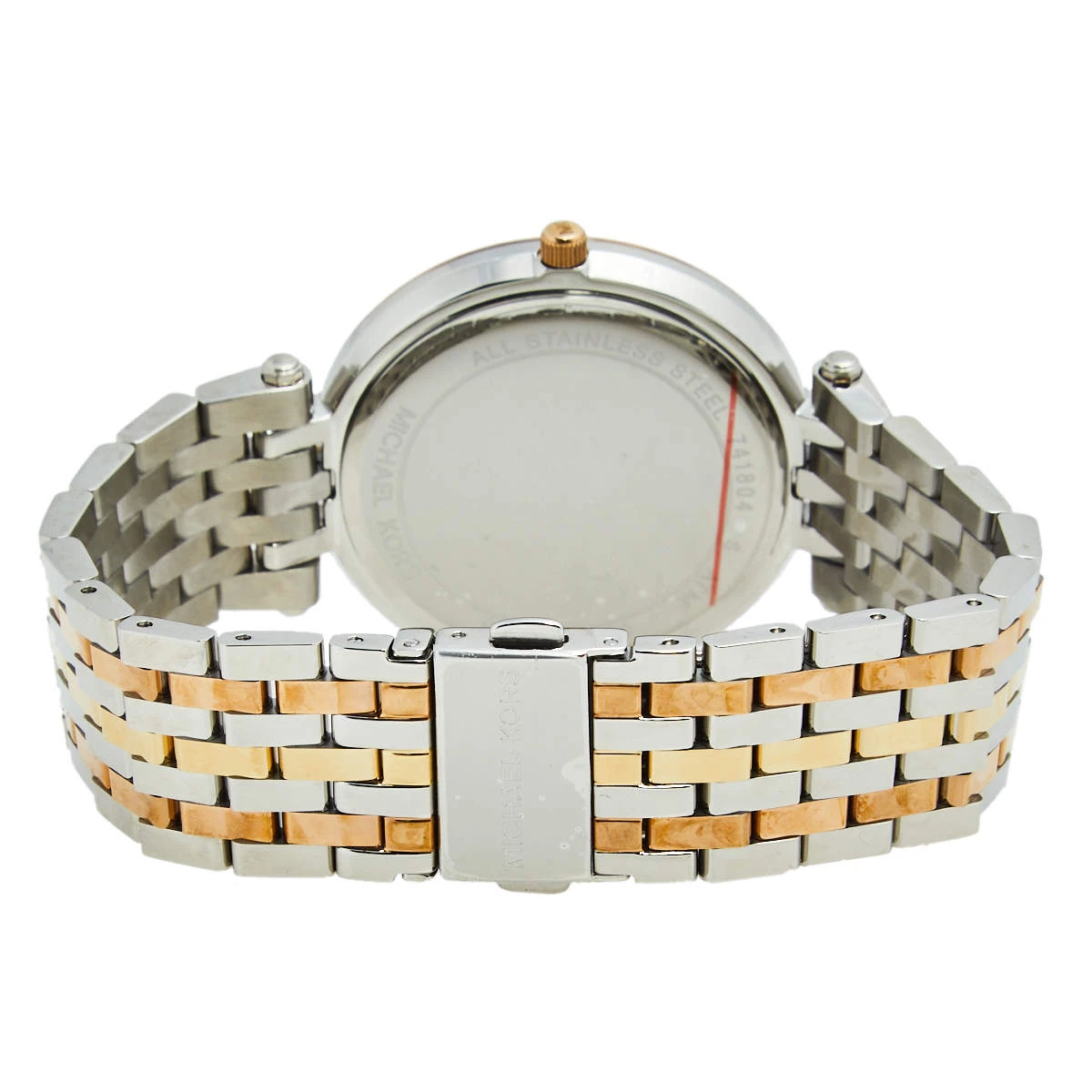 Michael Kors Silver Three Tone Stainless Steel Darci Pavé MK3203 Women's Wristwatch 39 Mm For Women - Image 5