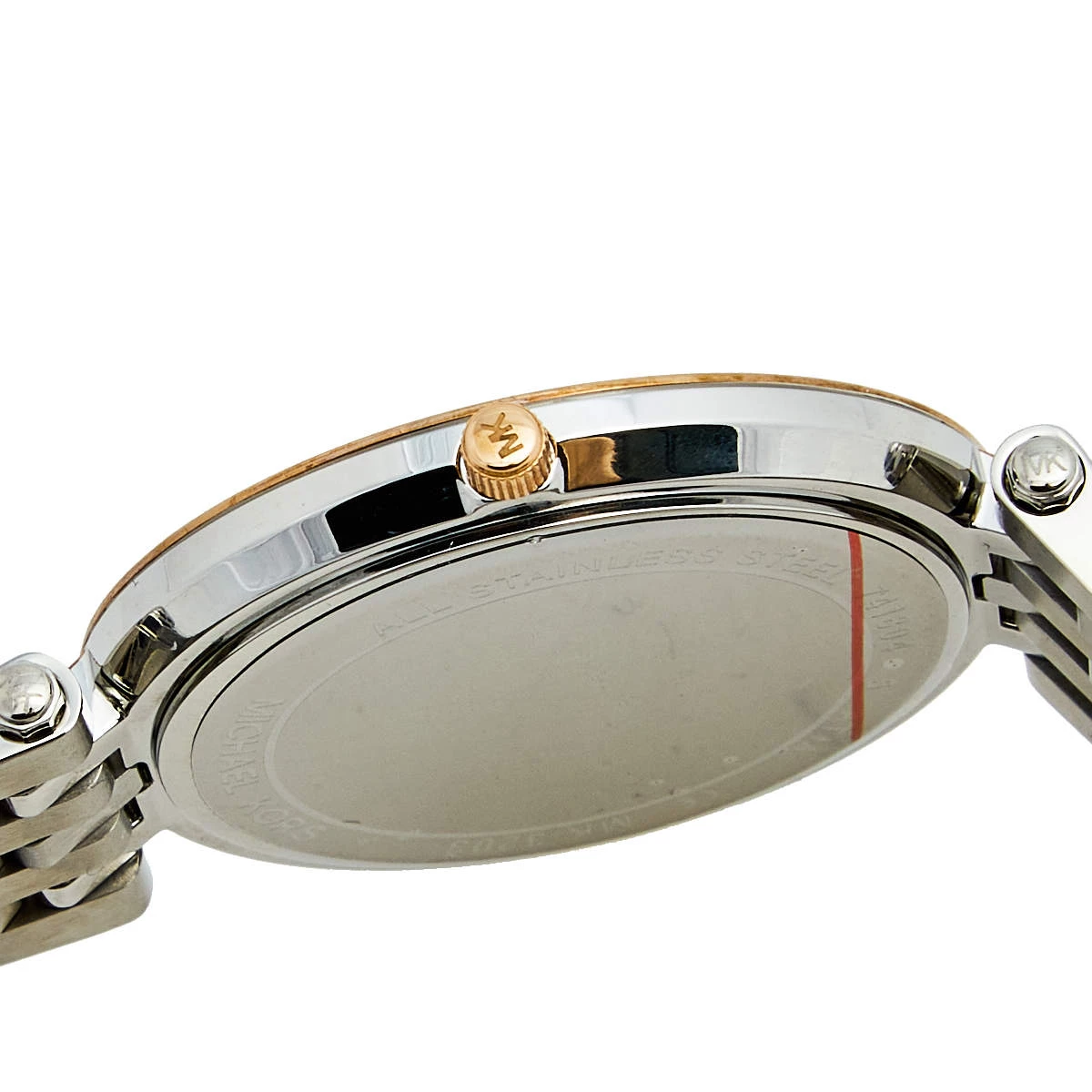 Michael Kors Silver Three Tone Stainless Steel Darci Pavé MK3203 Women's Wristwatch 39 Mm For Women - Image 7