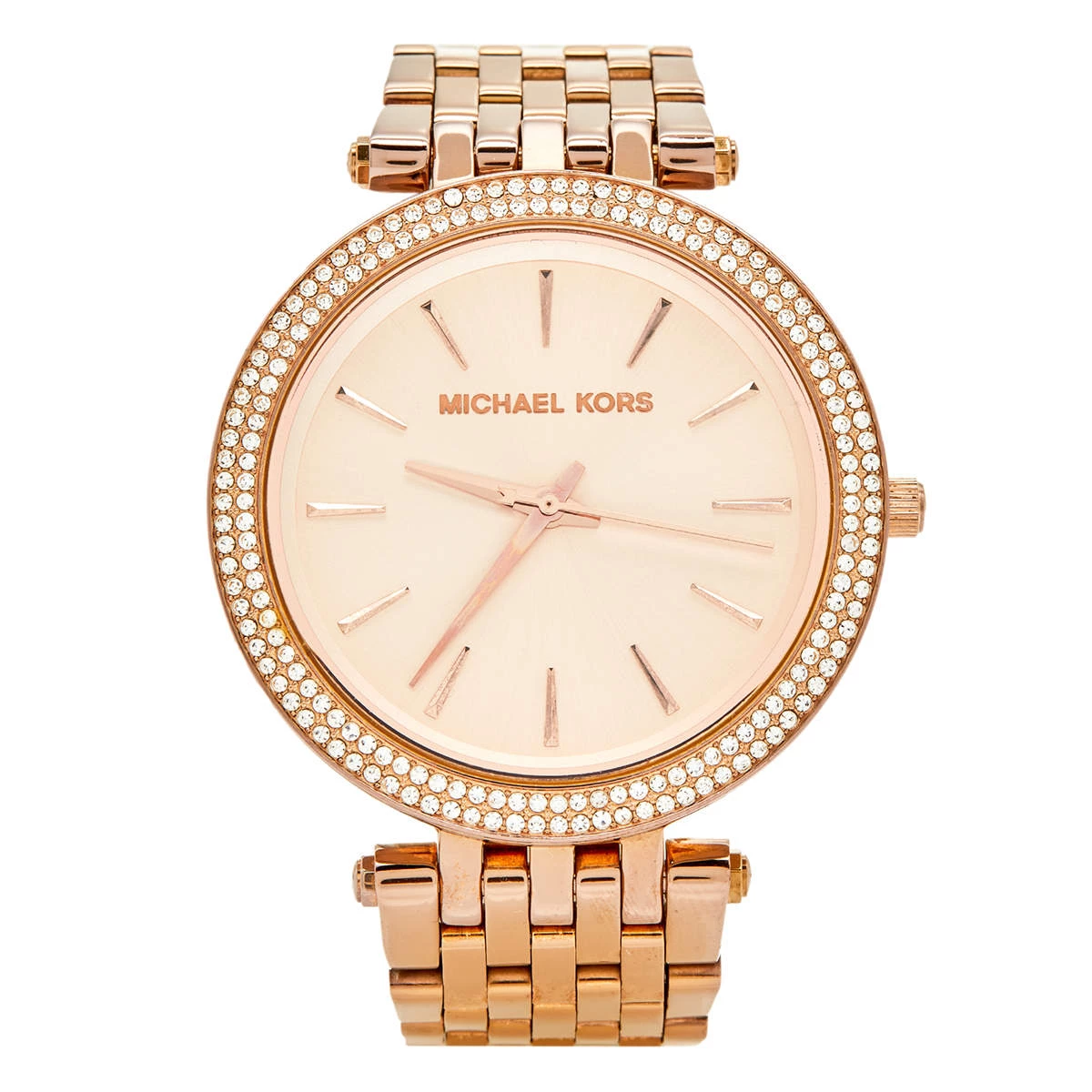 Michael Kors Champagne Rose Gold Plated Stainless Steel Darci MK3192 Women's Wristwatch 38 Mm For Women