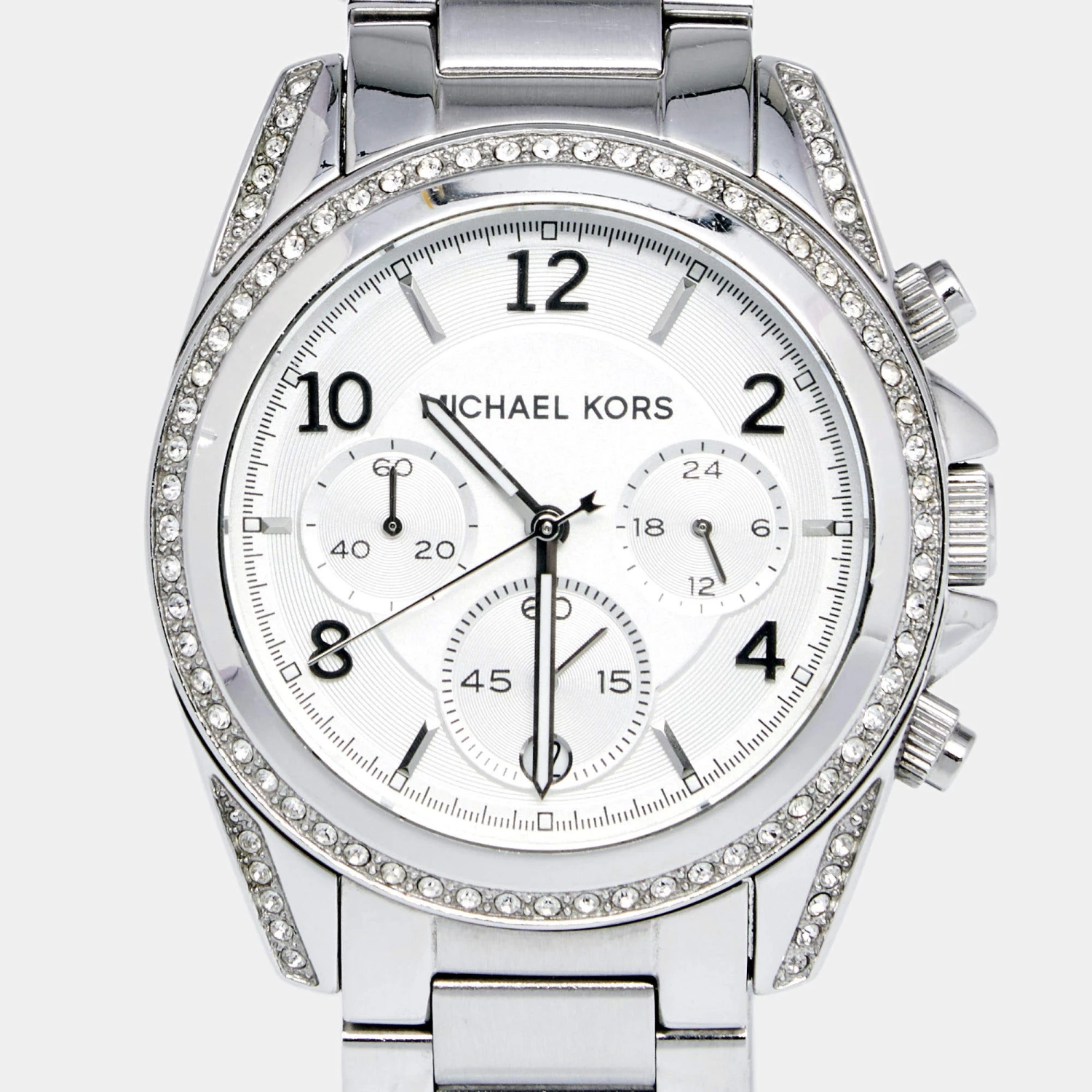 Michael Kors Silver Stainless Steel Blair MK5165 Women's Wristwatch 39 Mm For Women - Image 3