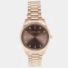 Michael Kors Brown Rose Gold Plated Stainless Steel Blake MK3227 Women's Wristwatch 42 Mm For Women