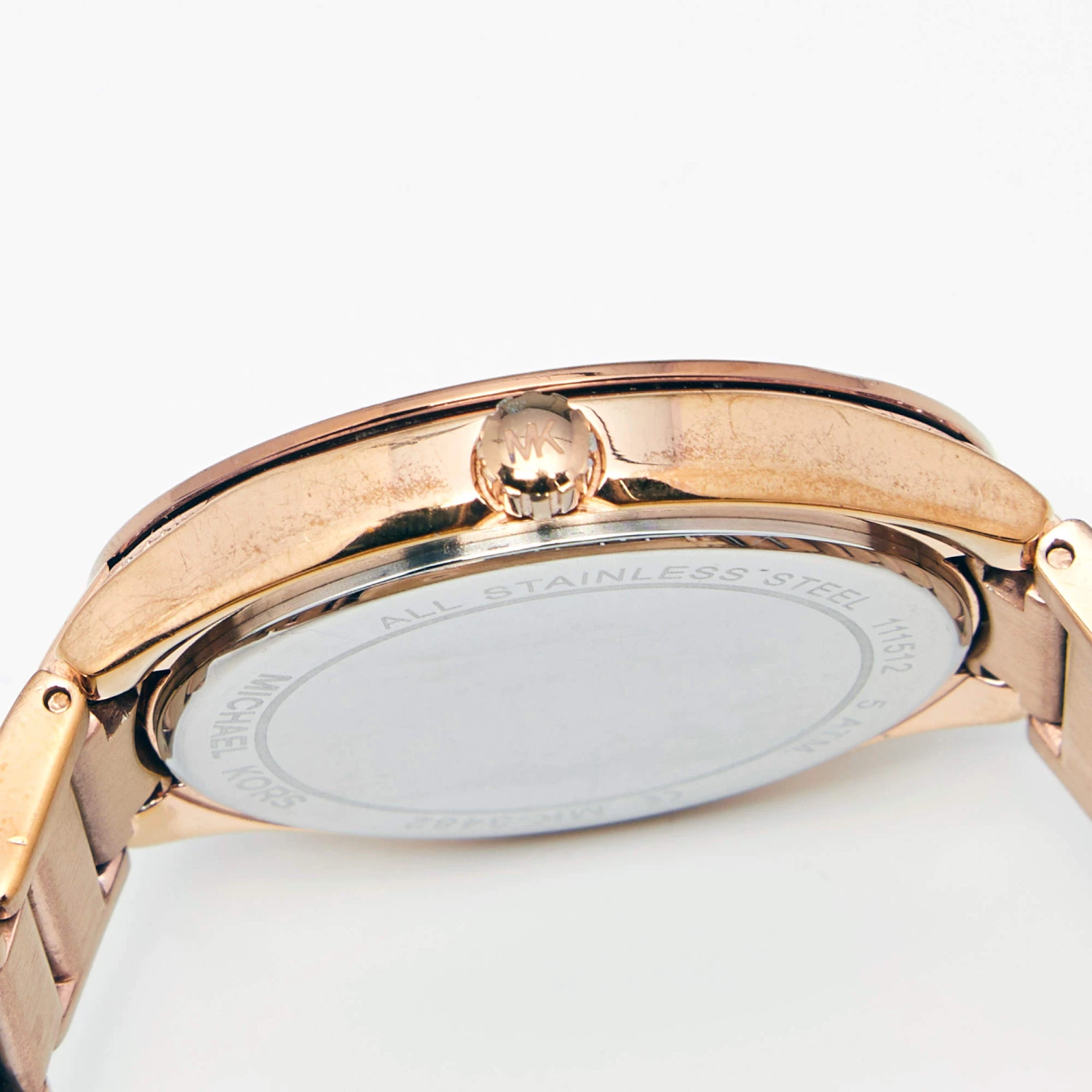 Michael Kors Mother Of Pearl Rose Gold Plated Stainless Steel Kerry MK3482 Women's Wristwatch 38 Mm For Women - Image 7