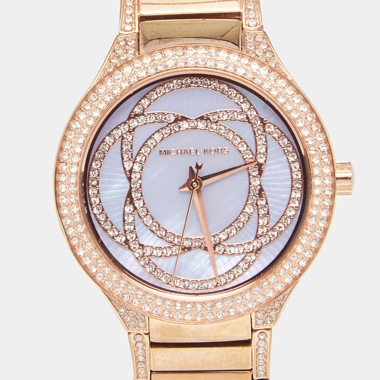 Michael Kors Mother Of Pearl Rose Gold Plated Stainless Steel Kerry MK3482 Women's Wristwatch 38 Mm For Women - Image 3