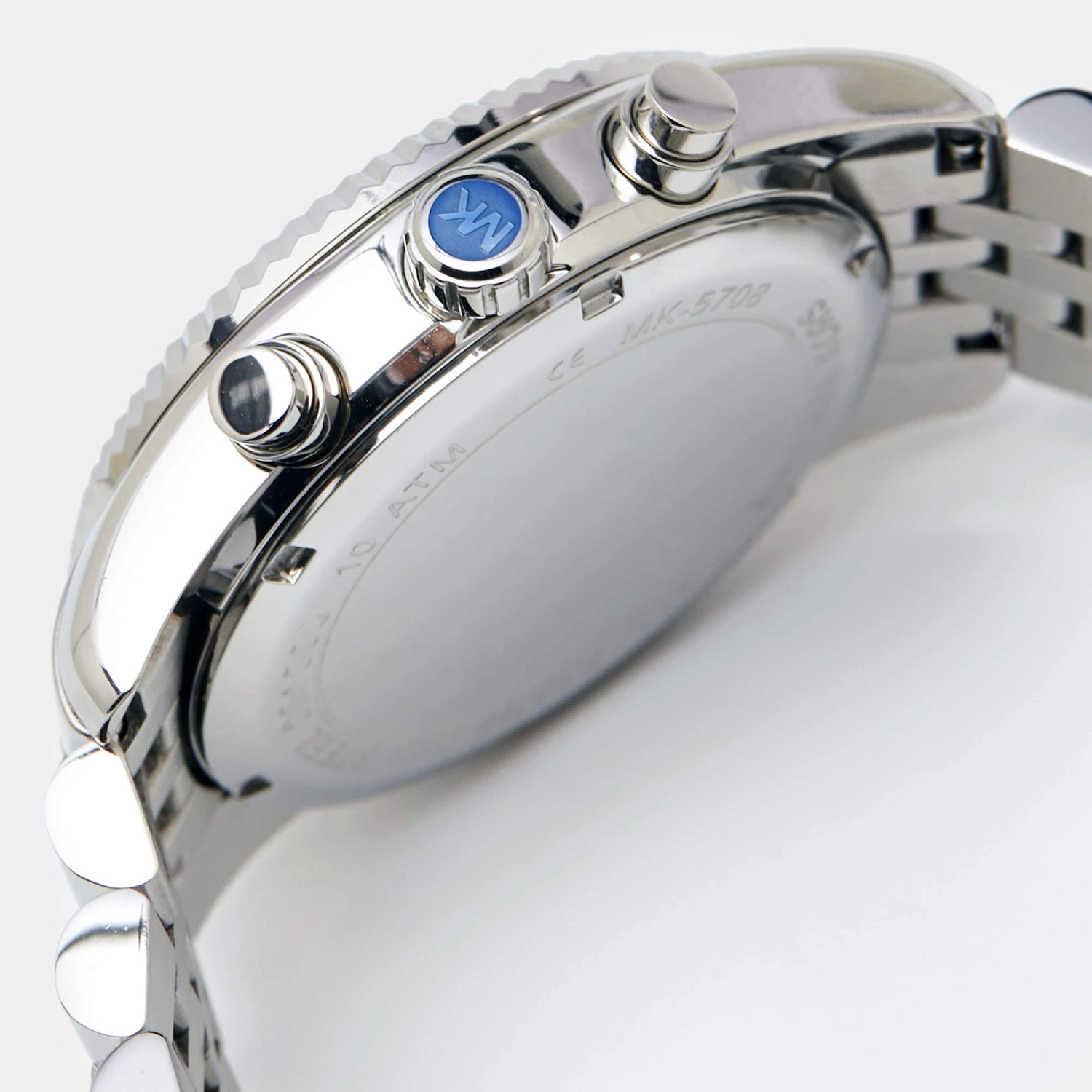 Michael Kors Black Stainless Steel Lexington MK5708 Unisex Wristwatch 38 Mm For Women - Image 6