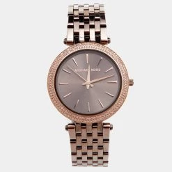 Michael Kors Brown PVD Coated Coated Stainless Steel Darci MK3416 Women's Wristwatch 39 Mm For Women