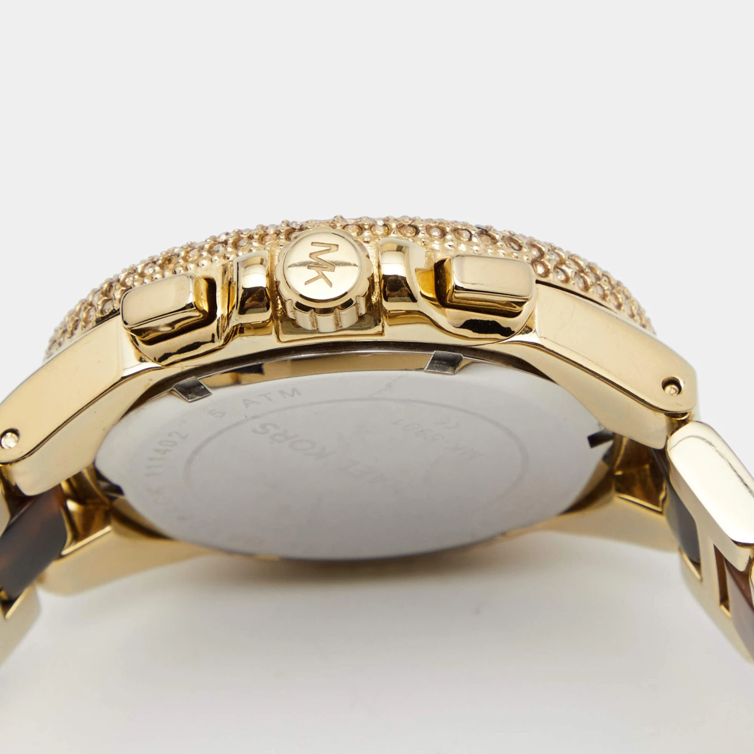 Michael Kors Multicolor Gold Plated Stainless Steel Acetate Camille MK5901 Women's Wristwatch 43 Mm For Women - Image 8