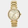 Michael Kors Champagne Gold Plated Stainless Steel Skylar MK5867 Women's Wristwatch 41 Mm For Women
