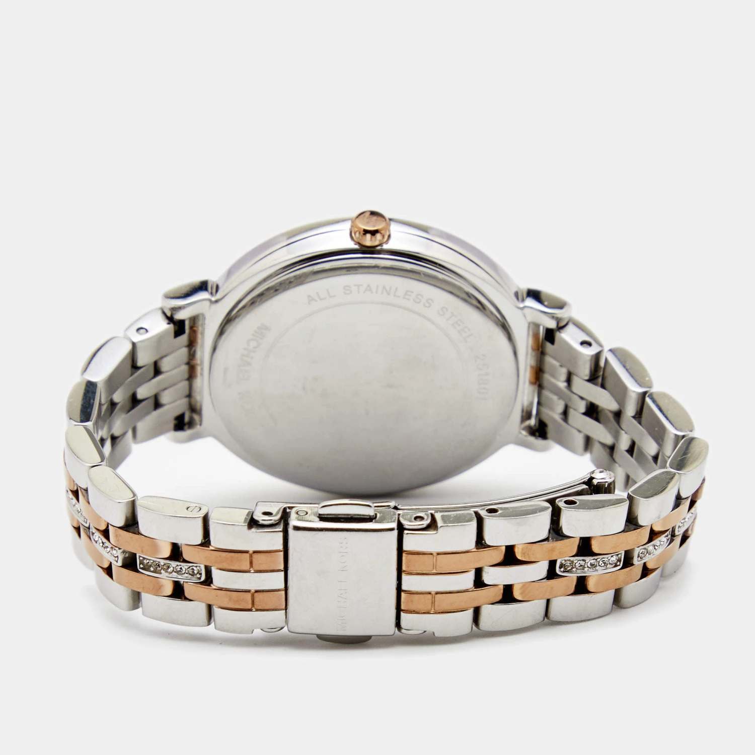 Michael Kors Mother Of Pearl Two Tone Stainless Steel Cinthia MK-3642 Women's Wristwatch 33 Mm For Women - Image 5