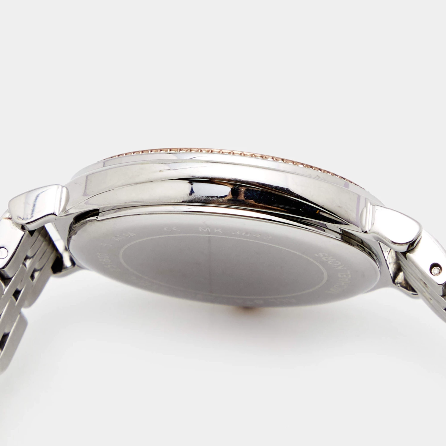 Michael Kors Mother Of Pearl Two Tone Stainless Steel Cinthia MK-3642 Women's Wristwatch 33 Mm For Women - Image 7