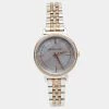 Michael Kors Mother Of Pearl Two Tone Stainless Steel Cinthia MK-3642 Women's Wristwatch 33 Mm For Women