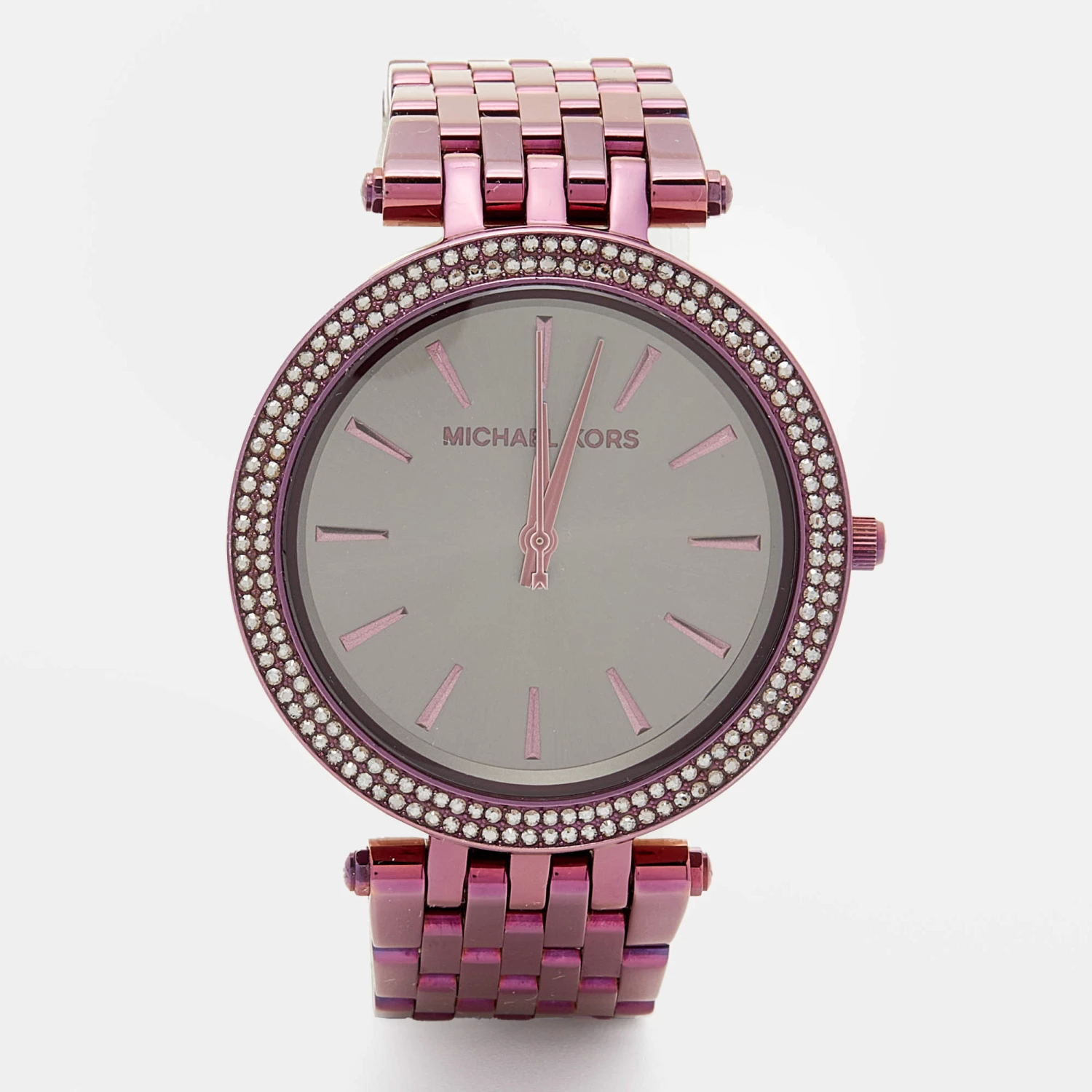 Michael Kors Grey PVD Coated Stainless Steel Darci MK3554 Women's Wristwatch 39 Mm For Women