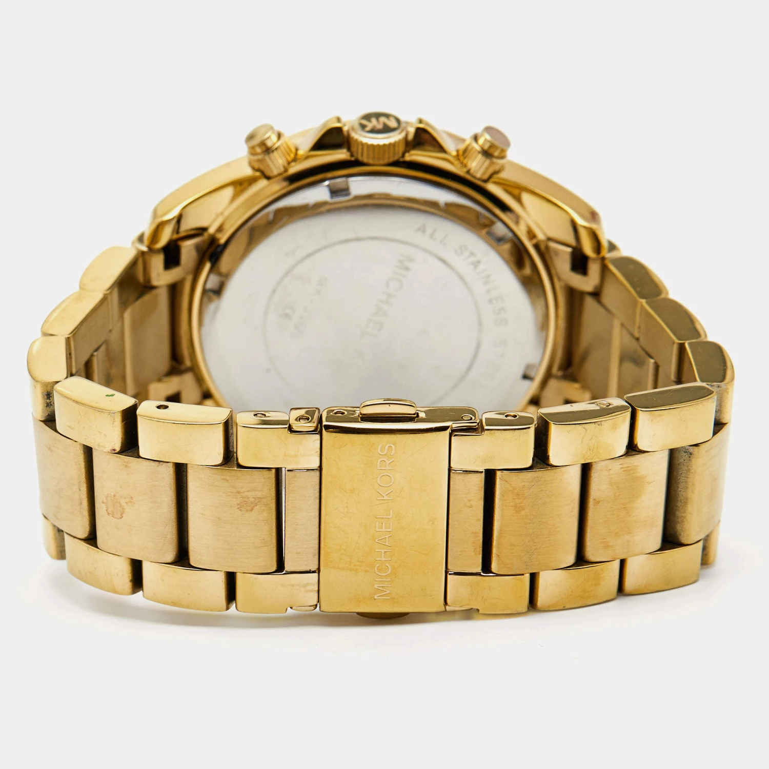 Michael Kors Yellow Gold PVD Coated Stainless Steel Blair MK5166 Unisex Wristwatch 39 Mm For Women - Image 5