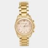 Michael Kors Champagne Gold Plated Stainless Steel Blair MK5263 Women's Wristwatch 39 Mm For Women