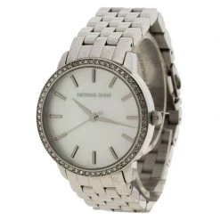 Michael Kors Mother Of Pearl Stainless Steel MK3118 Women's Wristwatch 35MM For Women