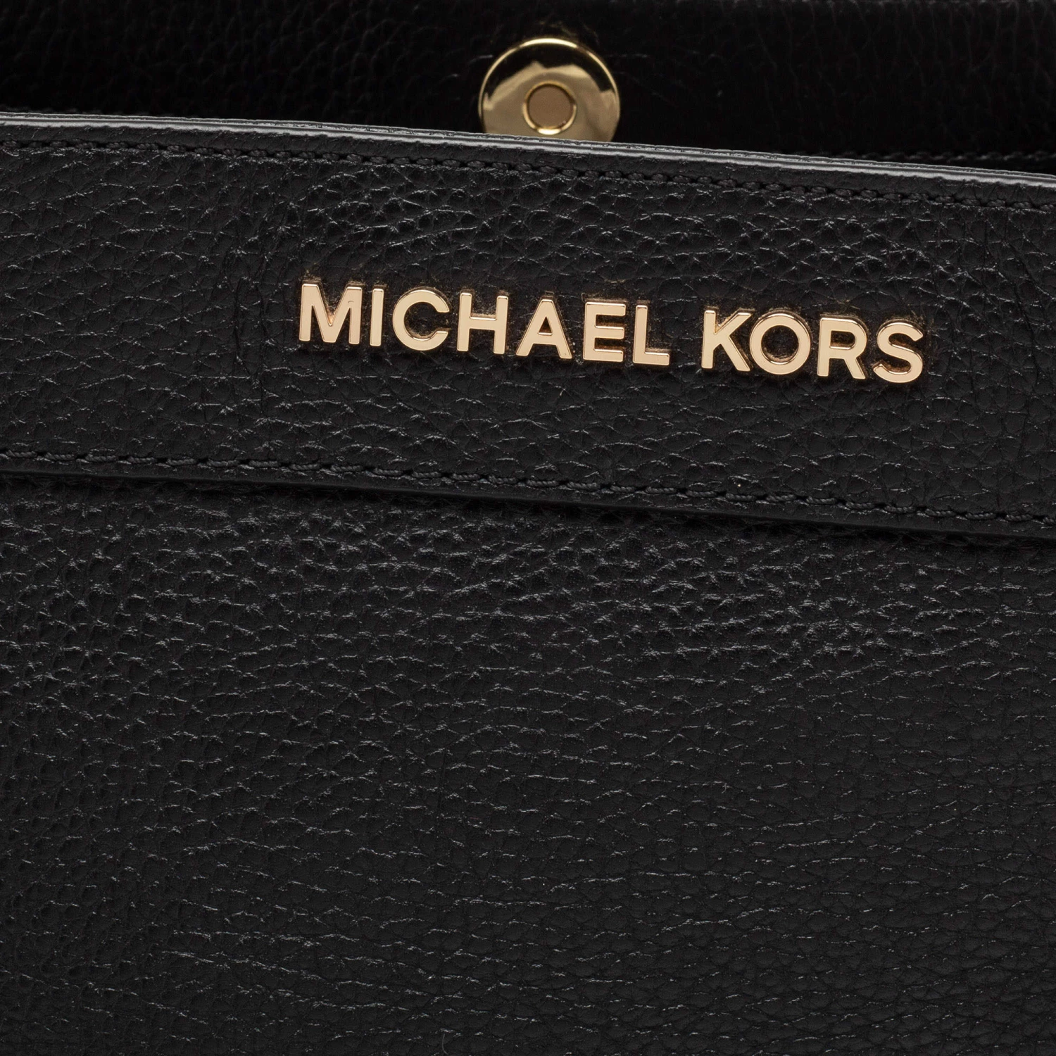 Michael Kors Black Leather Jet Set Chain Shoulder Bag For Women - Image 5