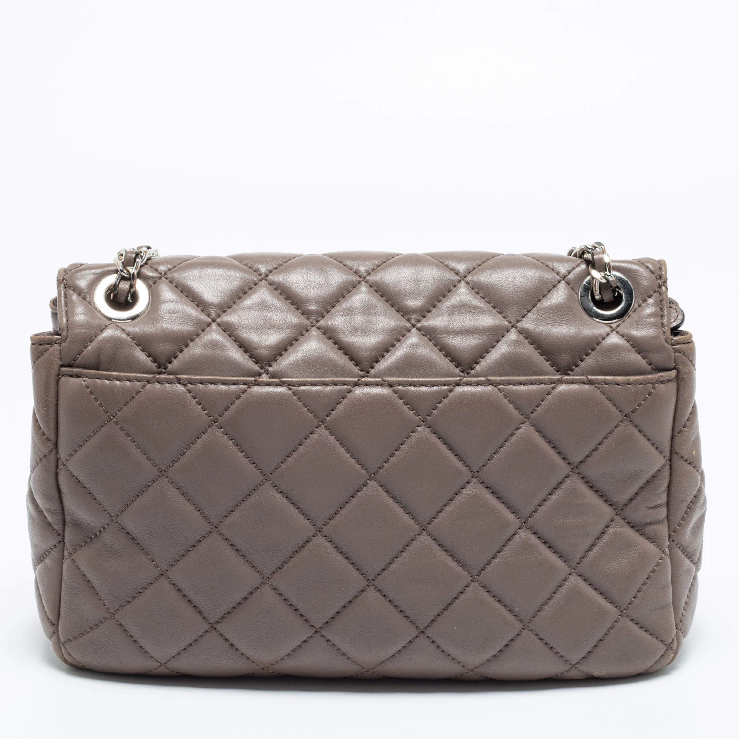 Michael Kors Dark Beige Quilted Leather Sloan Shoulder Bag For Women - Image 4