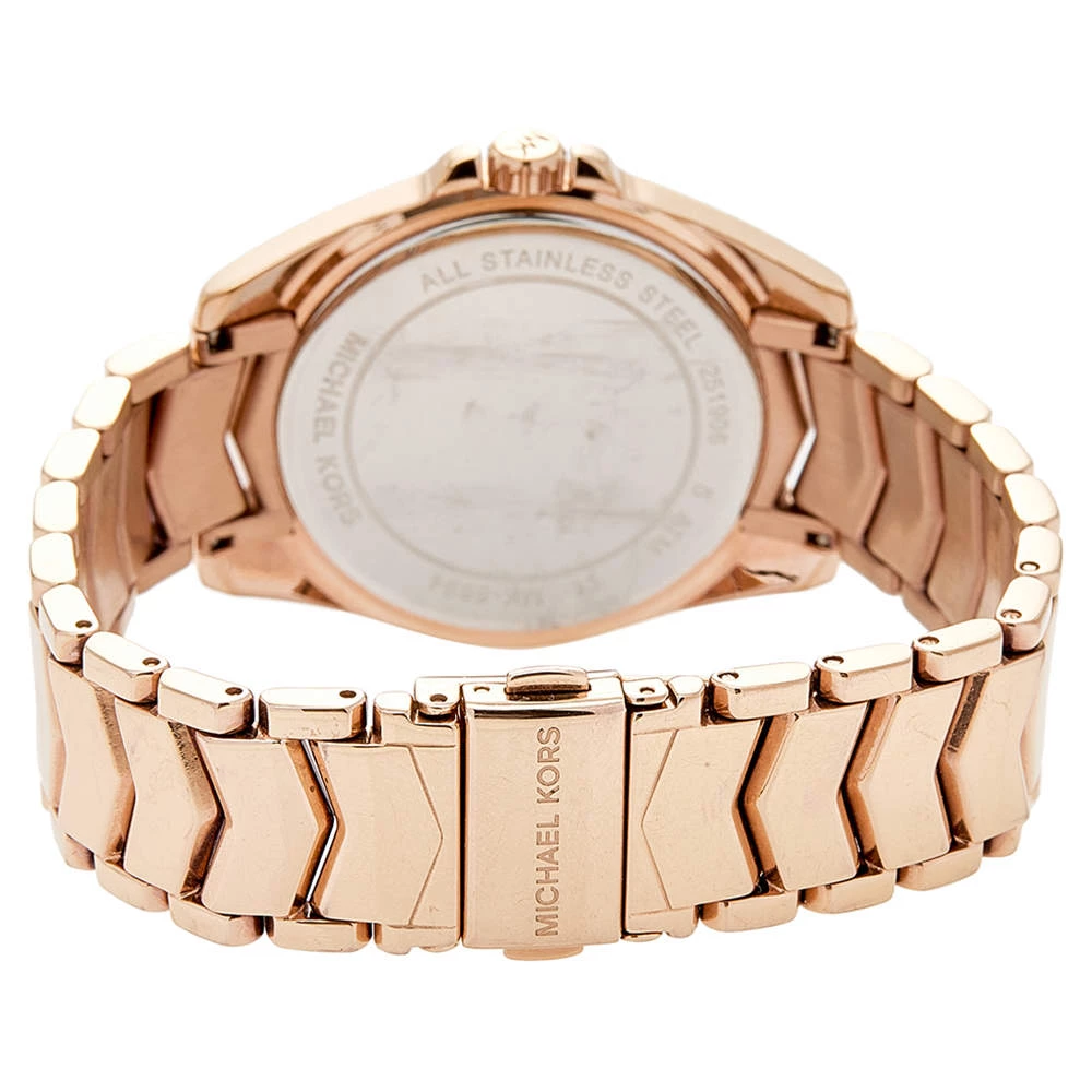 Michael Kors White Rose Gold Plated Stainless Steel Whitney MK6694 Women's Wristwatch 38 Mm For Women - Image 5